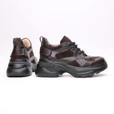 Кросівки кольору шоколад Арт. As-9/Sonya2