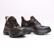 Кросівки кольору шоколад Арт. As-9/Sonya2