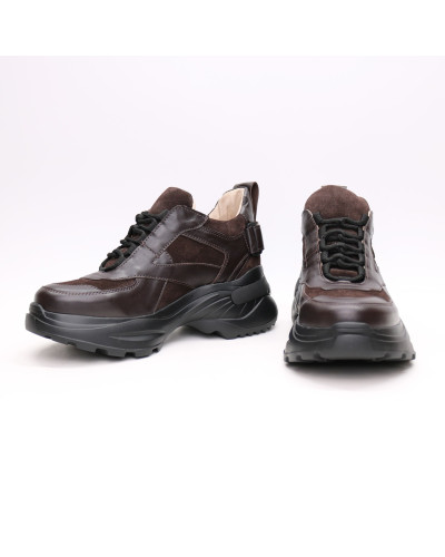 Кросівки кольору шоколад Арт. As-9/Sonya2