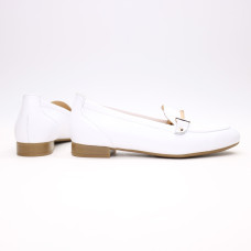 Лофери із білої шкіри Арт. 156-1Hill-2578