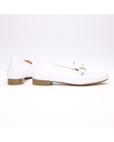 Лофери із білої шкіри Арт. 156-1Hill-2578