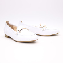 Лофери із білої шкіри Арт. 156-1Hill-2578