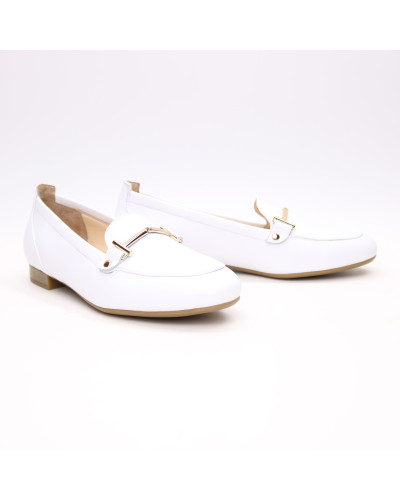 Лофери із білої шкіри Арт. 156-1Hill-2578