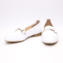 Лофери із білої шкіри Арт. 156-1Hill-2578