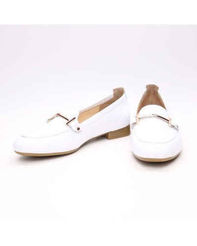 Лофери із білої шкіри Арт. 156-1Hill-2578