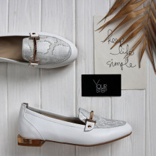 Лофери білого кольору Арт. 156-1/33-2578