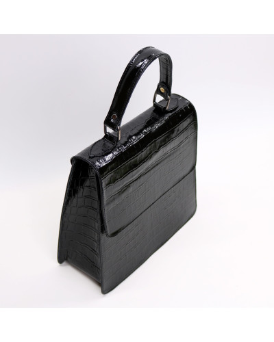 Сумка з чорної лакової шкіри Арт. YS-1001