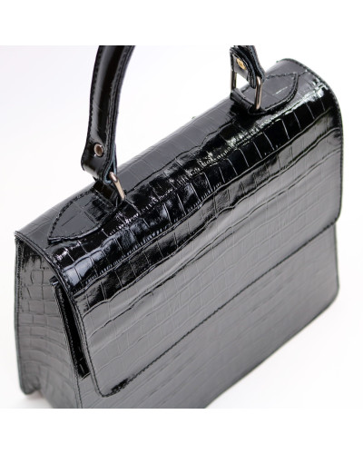 Сумка з чорної лакової шкіри Арт. YS-1001