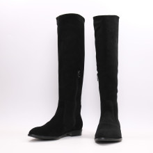 Високі чоботи із чорної замші Арт. 104-5