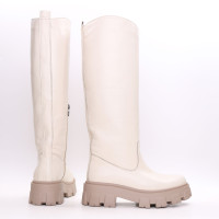 Високі бежеві чоботи Арт.12-33/258