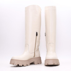 Високі бежеві чоботи Арт.12-33/258