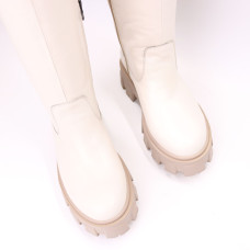 Високі бежеві чоботи Арт.12-33/258