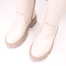 Високі бежеві чоботи Арт.12-33/258