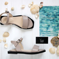 Босоніжки з бежевої шкіри Арт. 10-5/0504