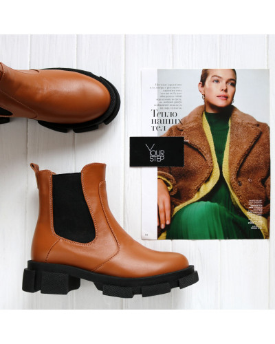 Челсі із рудої шкіри Арт. 12-1/21074