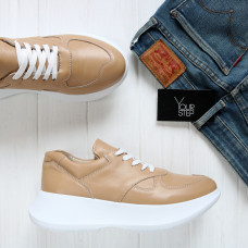 Кросівки з карамельної шкіри Арт. 15-2/199