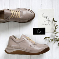 Кросівки з бежевої шкіри Арт. 15-2(Av)