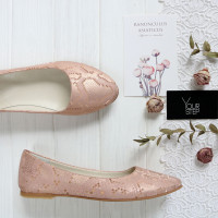 Балетки з принтом під пітон Арт. 01-1