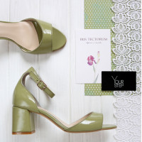 Лакові босоніжки на підборах Арт. 605-11/47Ок