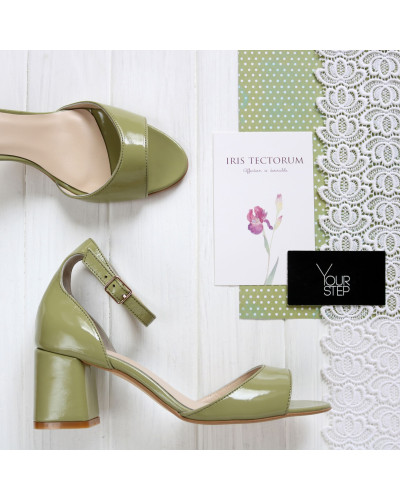 Лакові босоніжки на підборах Арт. 605-11/47Ок