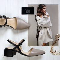 Шкіряні босоніжки з гострим носом Арт. 457-11/4057 Ок