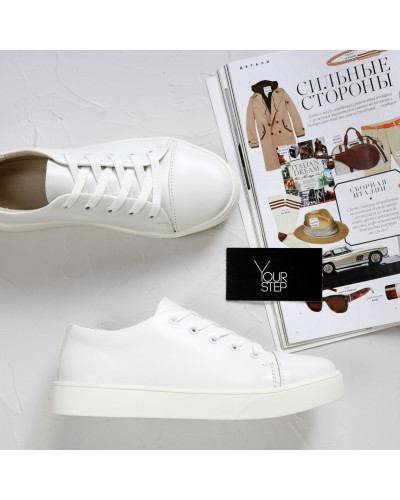 Білі шкіряні кеди Арт. Em-1(Em6)