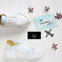 Кросівки з білої шкіри Арт. Т-3/21913