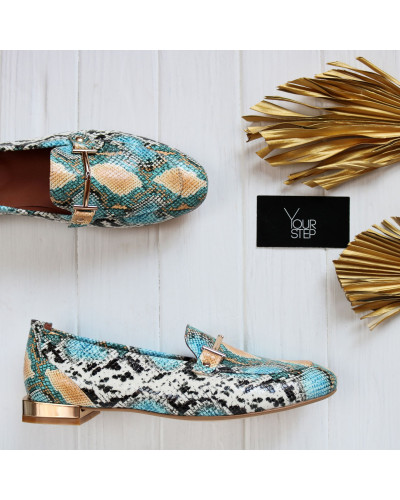 Лофери зі шкіри з тисненням Арт.156-1/33-2578