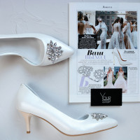 Туфлі-човники з білої шкіри Арт. 657-2/36-38323