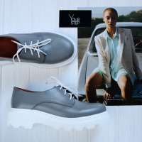 Туфлі з сірої шкіри Арт. 12-29/As23