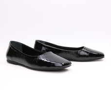 Лакові чорні балетки з квадратним носом Арт. 072-2