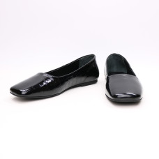 Лакові чорні балетки з квадратним носом Арт. 072-2