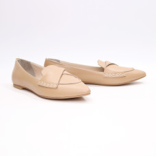 Балетки з карамельної шкіри з гострим носом Арт.: 17-11