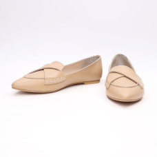 Балетки з карамельної шкіри з гострим носом Арт.: 17-11