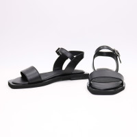 Босоніжки з чорної шкіри Арт. 10-5/0504