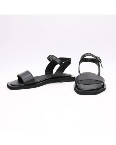 Босоніжки з чорної шкіри Арт. 10-5/0504