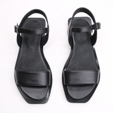 Босоніжки з чорної шкіри Арт. 10-5/0504