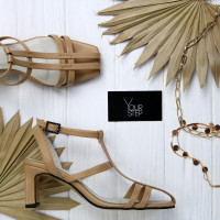 Босоніжки з карамельної шкіри Арт. 667-6/6045Kr