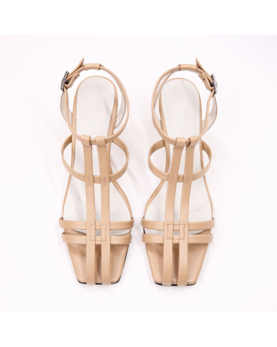 Босоніжки з карамельної шкіри Арт. 667-6/6045Kr