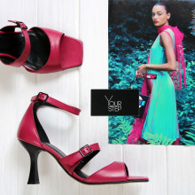 Шкіряні босоніжки з квадратним носом Арт. 667-2/8044