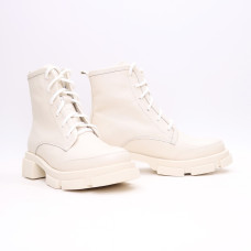 Черевики з бежевої шкіри Арт. As-10/21074