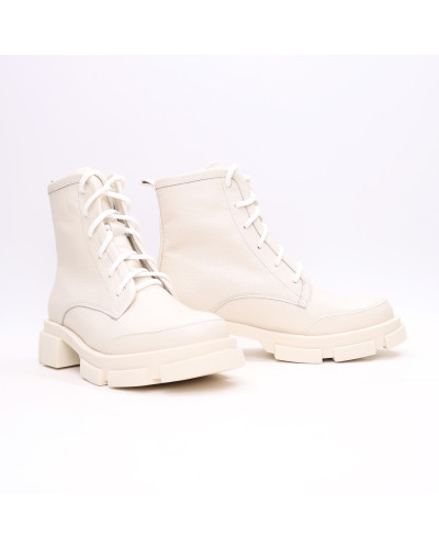 Черевики з бежевої шкіри Арт. As-10/21074