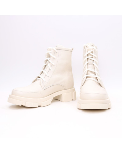 Черевики з бежевої шкіри Арт. As-10/21074