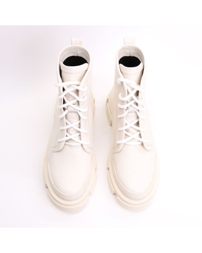 Черевики з бежевої шкіри Арт. As-10/21074