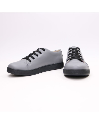 Кеди із сірої шкіри Арт. Em-1