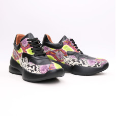 Кросівки зі шкіри під змію Арт. 218-1/21973