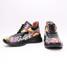 Кросівки зі шкіри під змію Арт. 218-1/21973