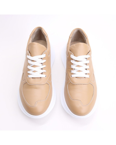 Кросівки з карамельної шкіри Арт. 15-2/199