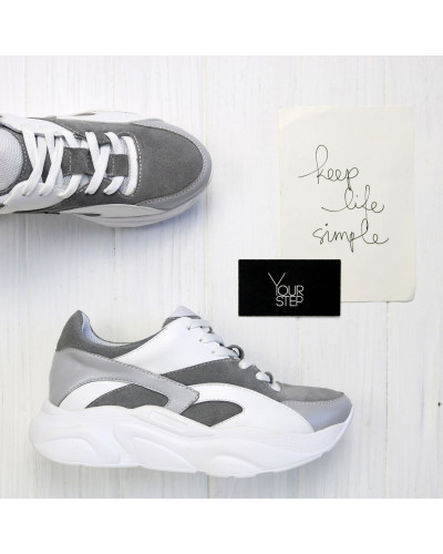 Кросівки сірого кольору Арт. Kr-2/21913