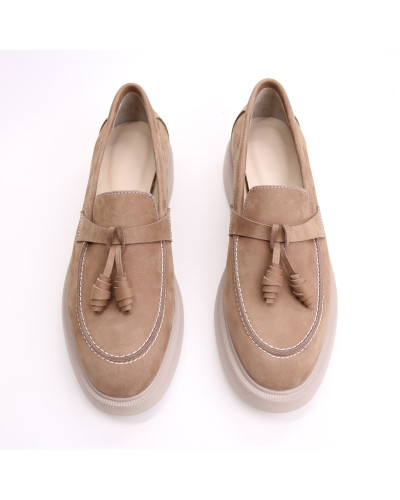 Лофери бежевого кольору Арт. 156-6/Hill3-R